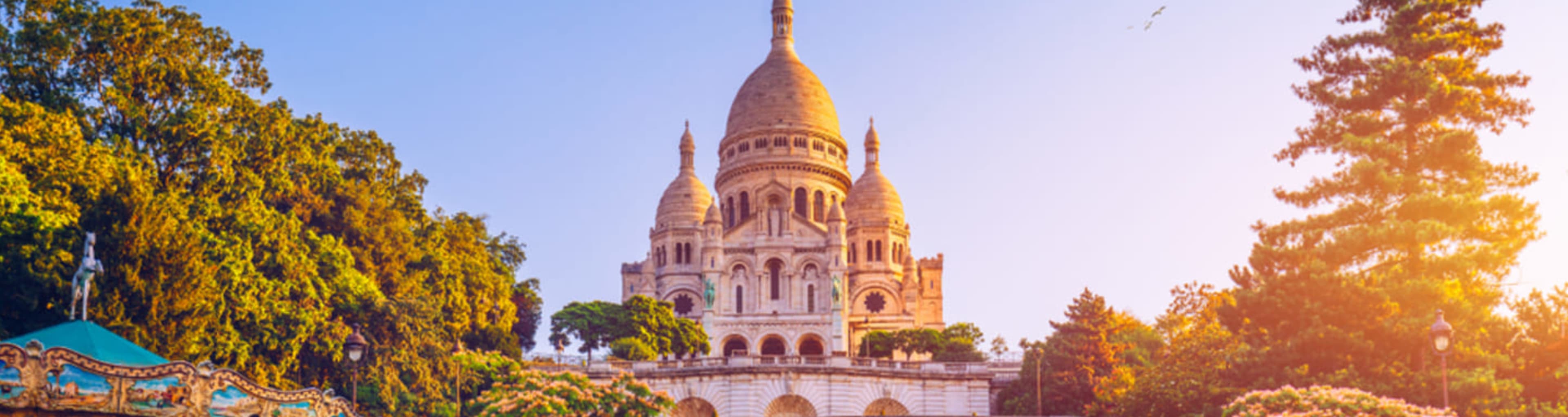 The Sacre-Couer Basilica in Paris's Montmartre district.