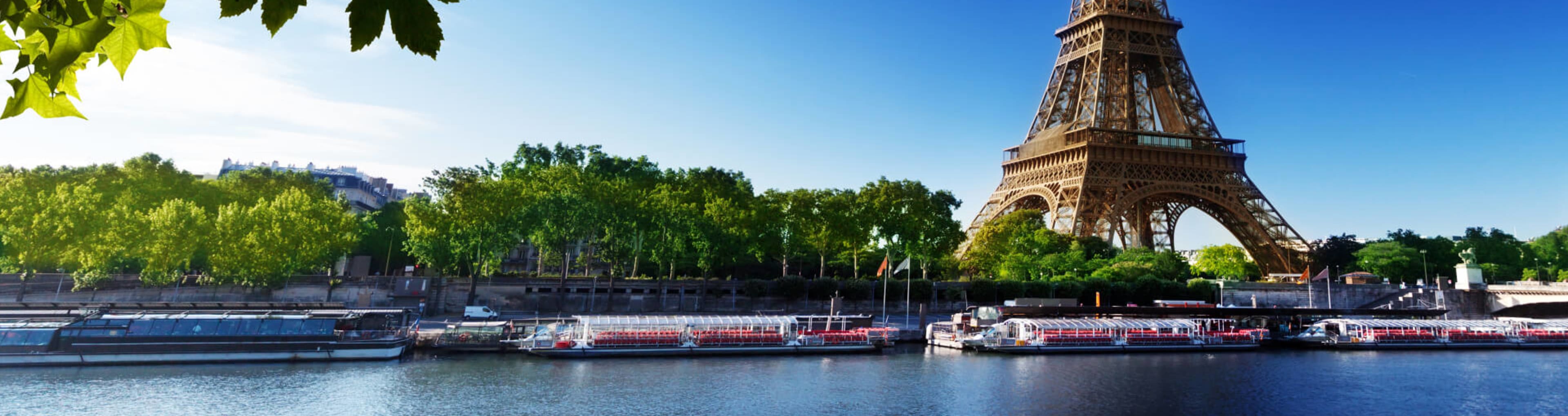 The Eiffel Tower from across the River Seine