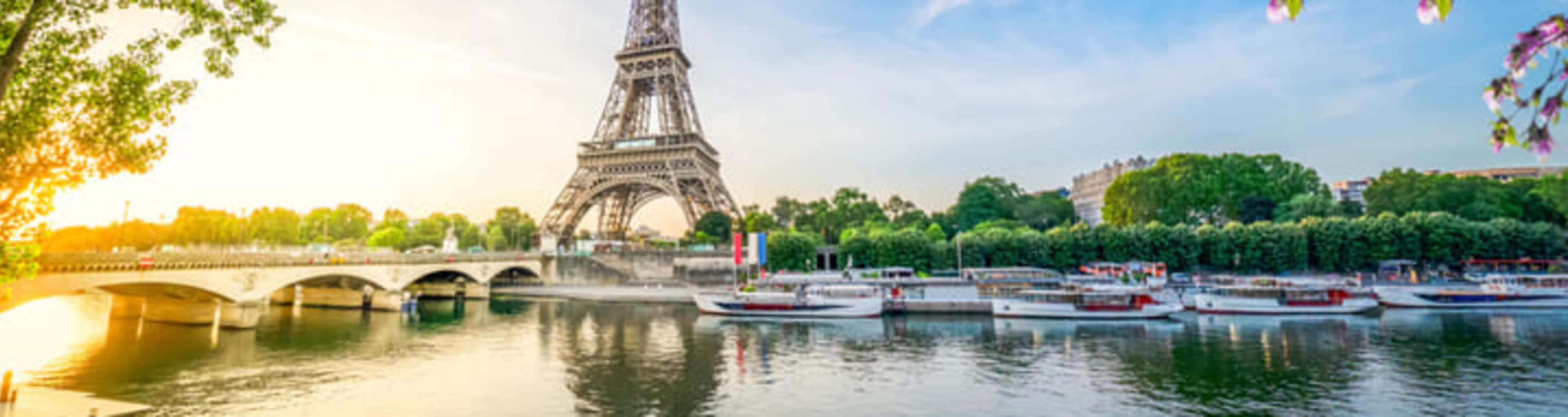 View of the Eiffel Tower across the River Seine