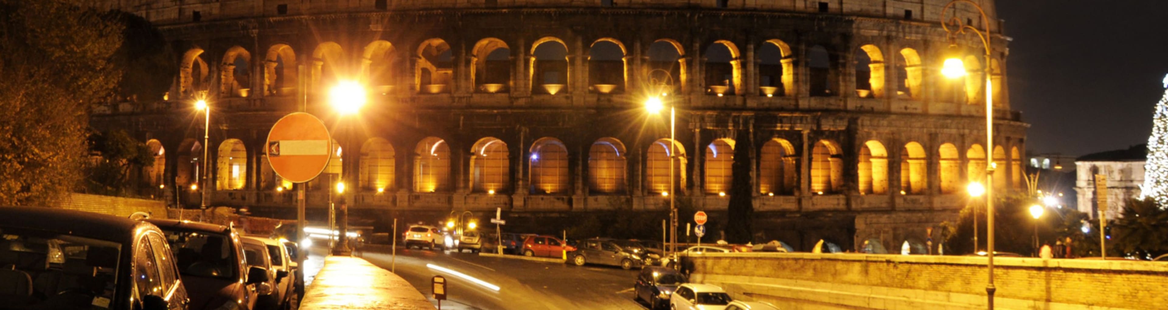 Fireworks over the Colosseum in Rome