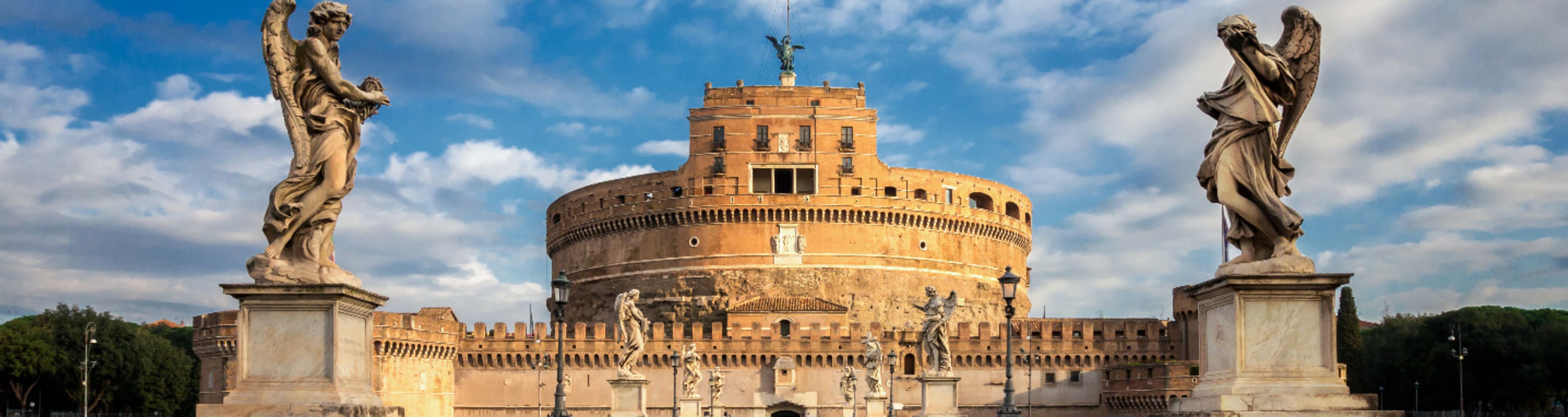 Rome's Castel Sant'Angelo viewed from Ponte Sant'Angelo