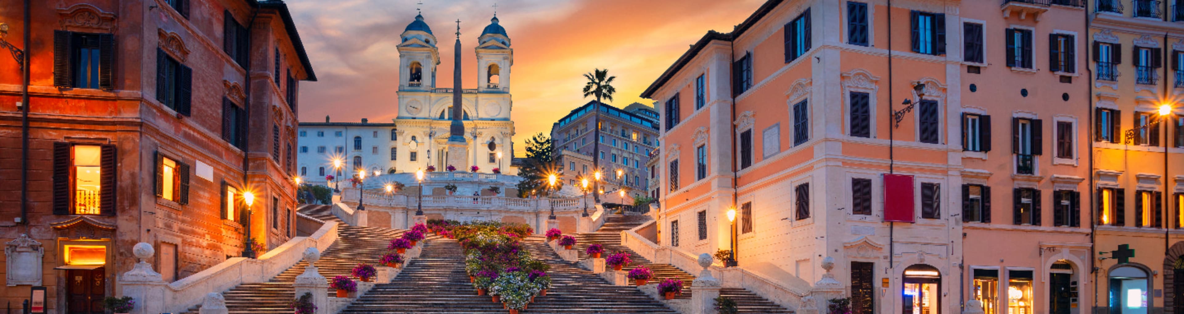 Fontana della Barcaccia at the foot of the Spanish Steps