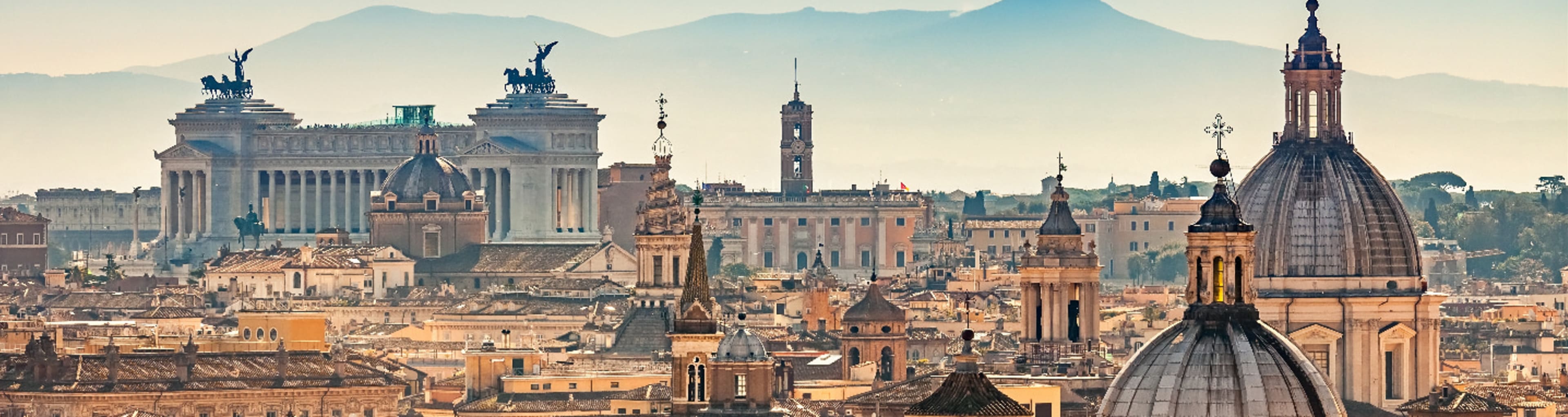 View over the Rome skyline