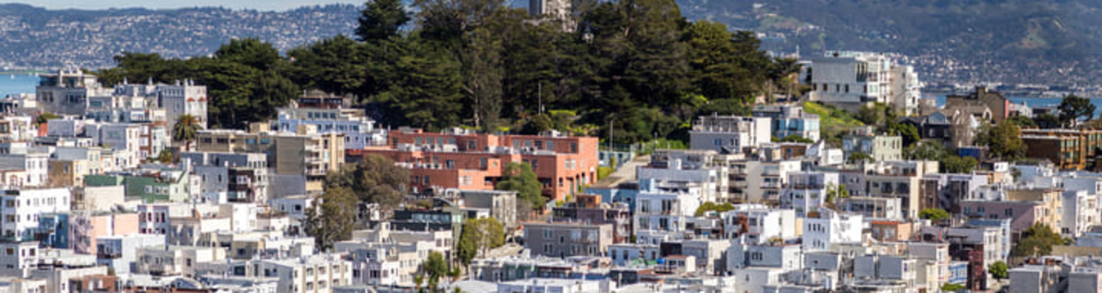 The Coit Tower in North Beach, San Francisco