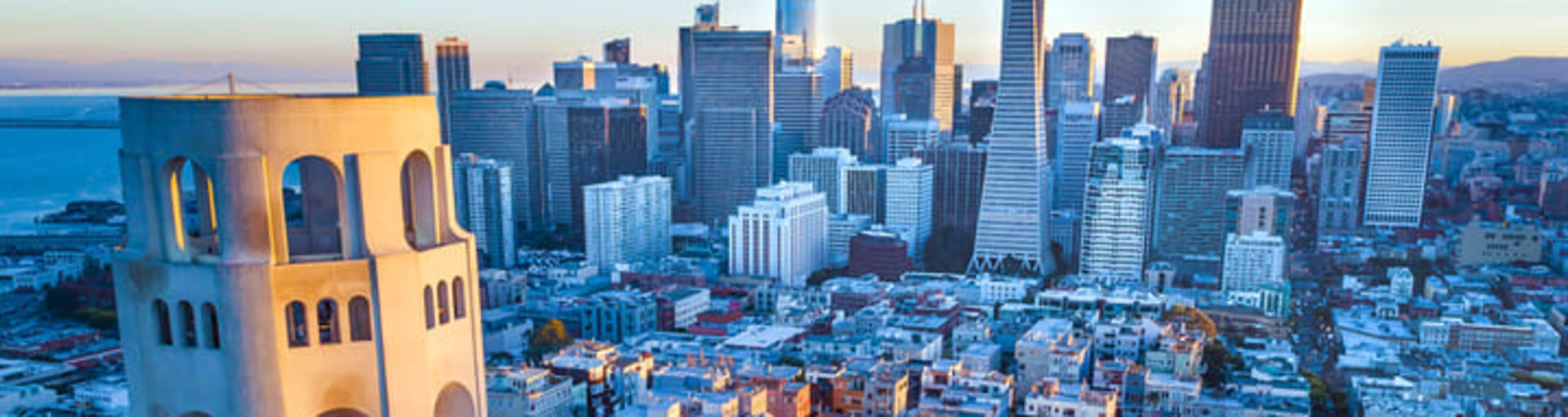 The Coit Tower in North Beach, San Francisco