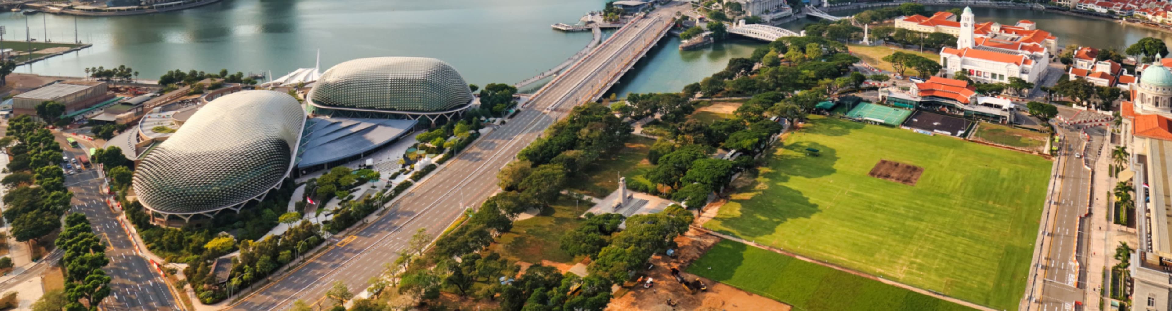 Looking over Marina Bay in Singapore