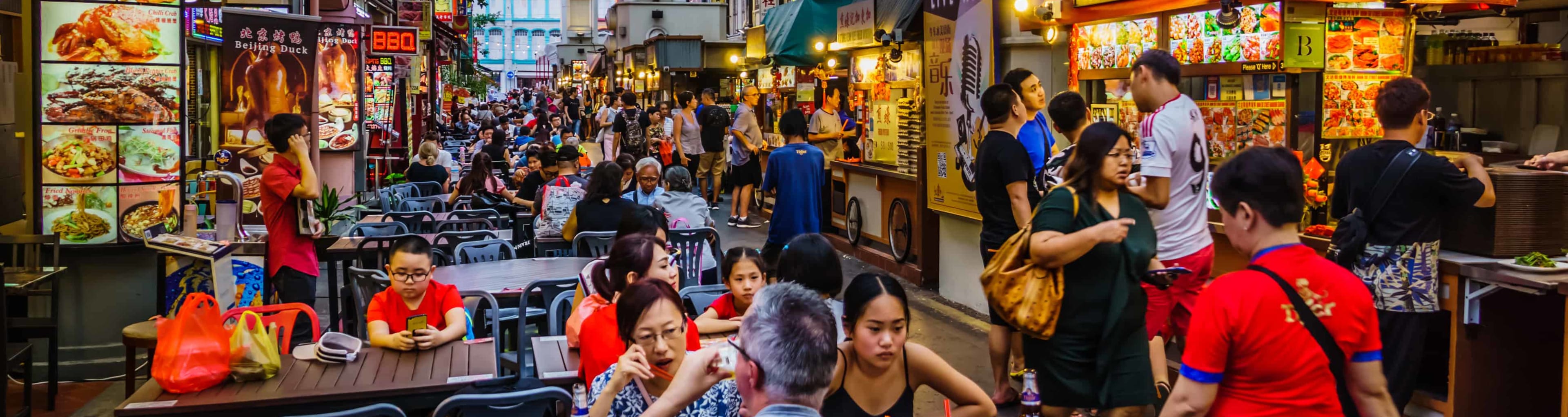 Singapore food market