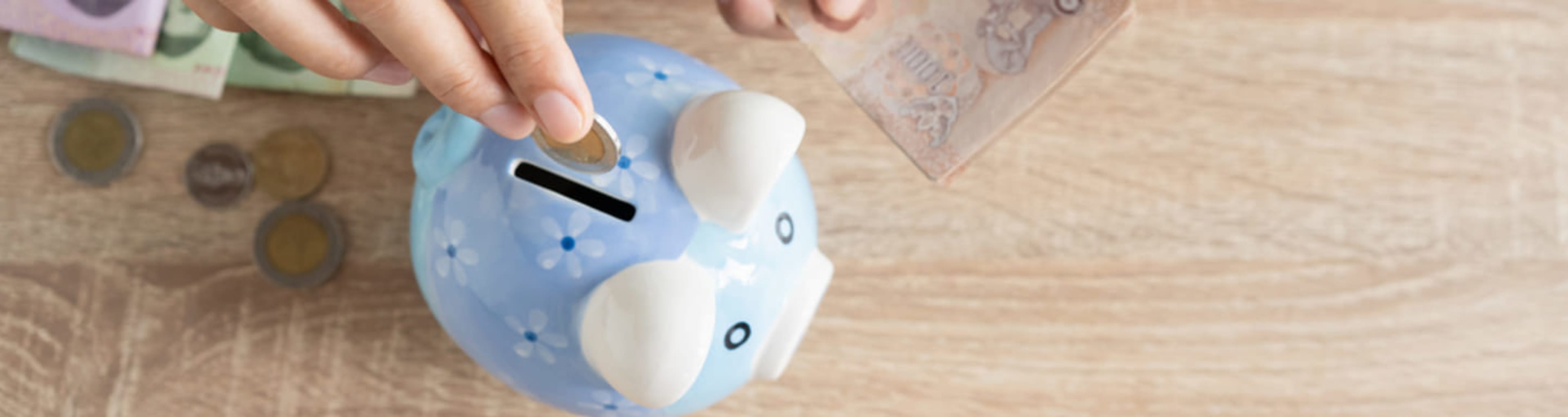 Piggy bank for vacation spending money