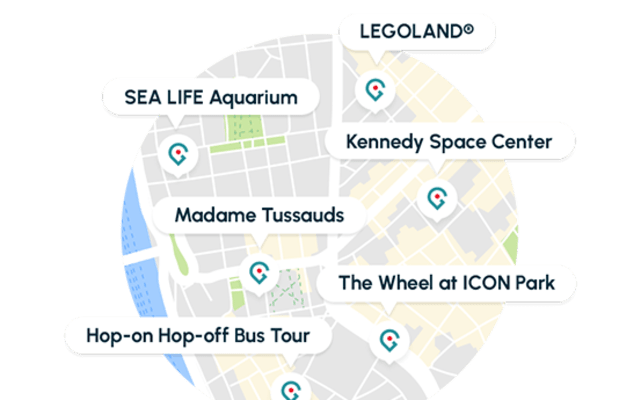 Map of attractions