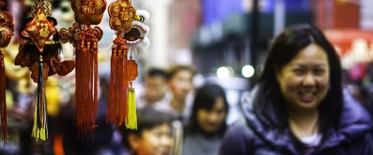 Chinatown in Manhattan.