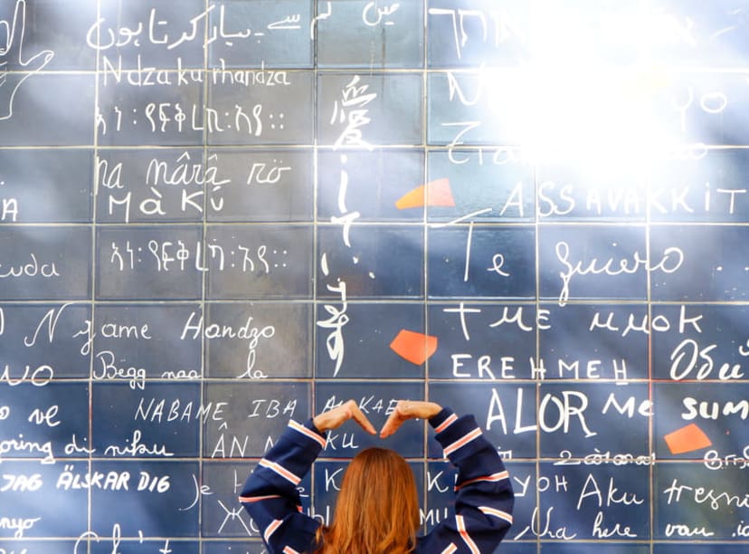 Le mur des je t'aime, Paris, Montmartre