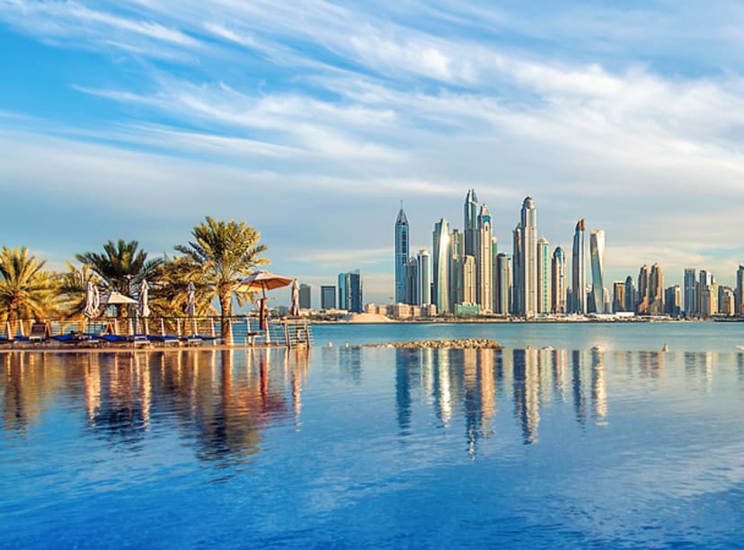 Dubai Skyline Reflection