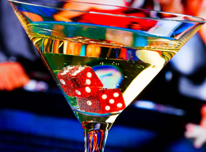 Martini and dice