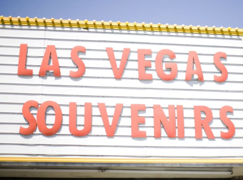 Vegas souvenirs sign