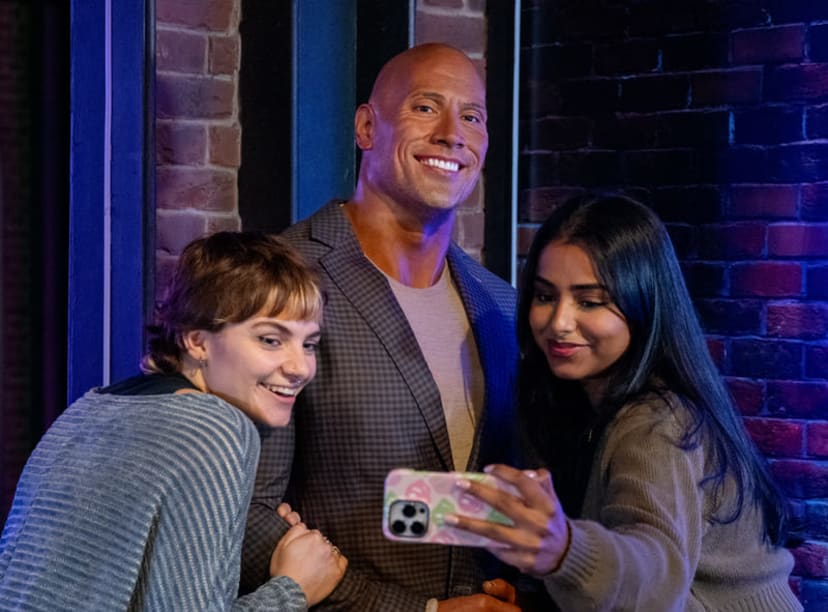 Dwayne 'The Rock' Johnson at Madame Tussauds London. Image credit: Merlin.