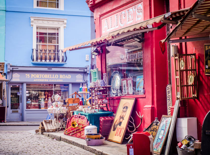 Des antiquités à Portobello Road