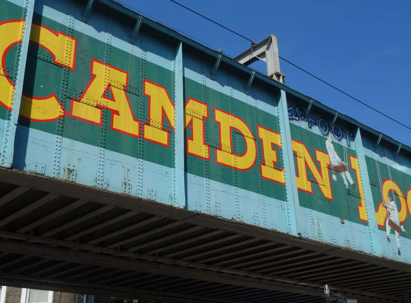 Sign over Camden Lock London