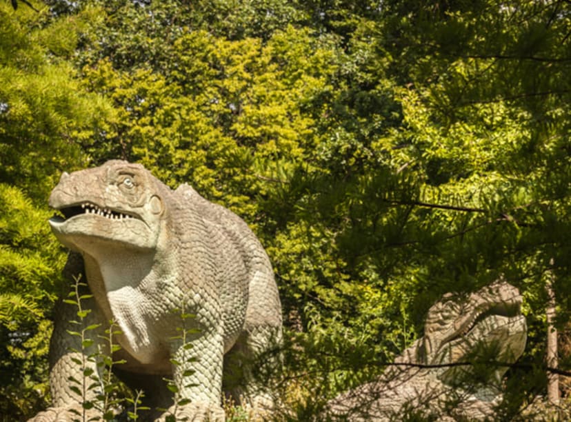 Dinosaurs in Crystal Palace Park.