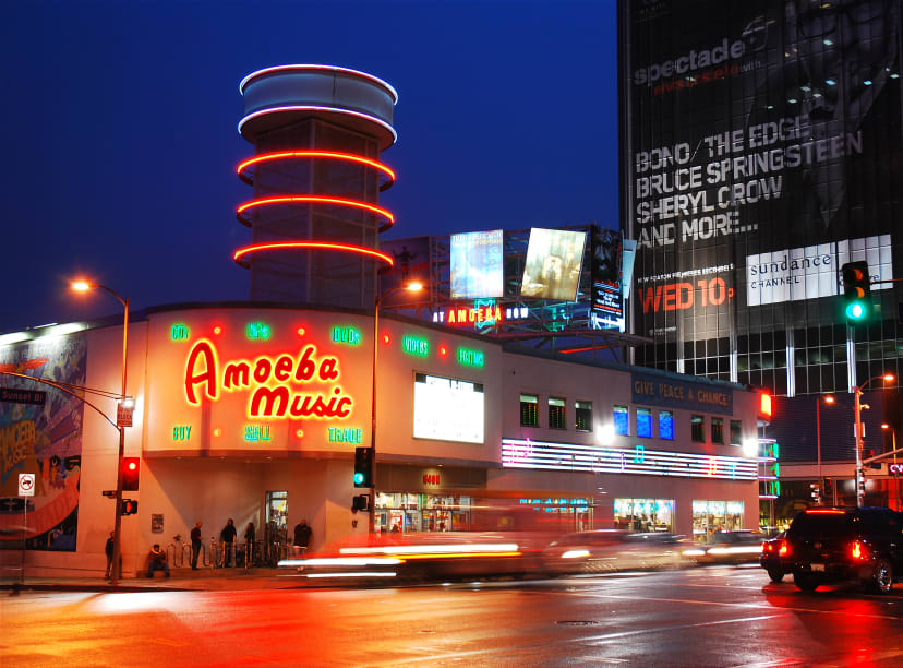 Le célèbre magasin Amoeba, étape incontournable pour les mélomanes !