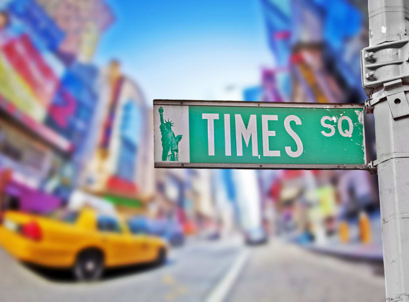 Times Square New York Schild