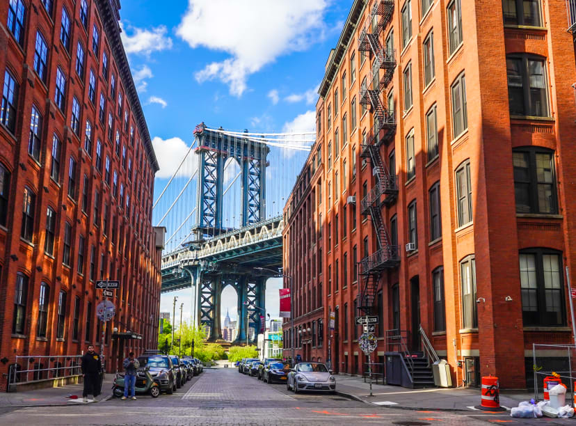 Le pont de Brooklyn au printemps