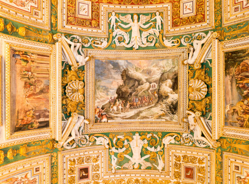 vatican ceiling rome museum gallery