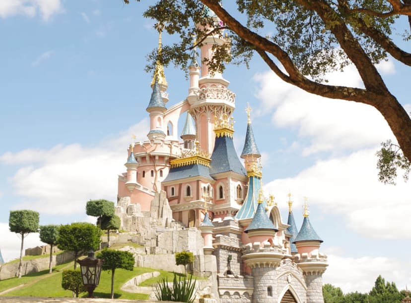 The Sleeping Beauty Castle at Disneyland Paris