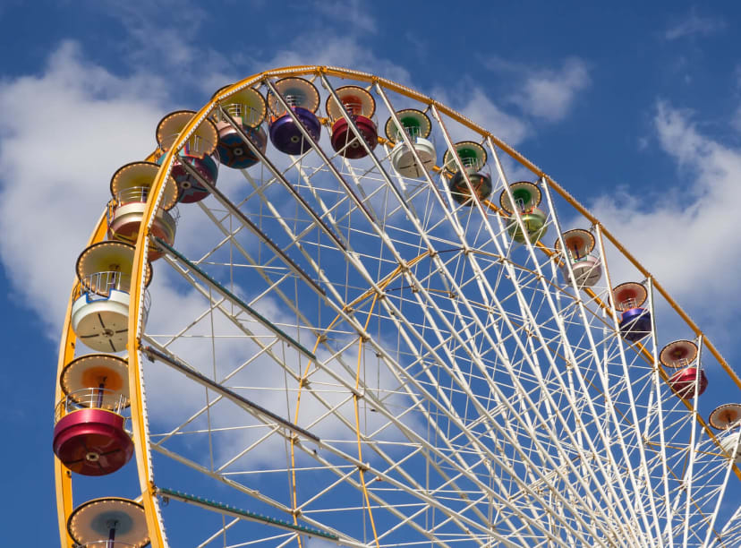 The Ferris wheel at the Foire du Trone funfair Paris