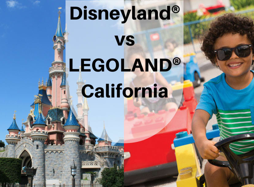 Compare the major differences between Disneyland® vs LEGOLAND® California