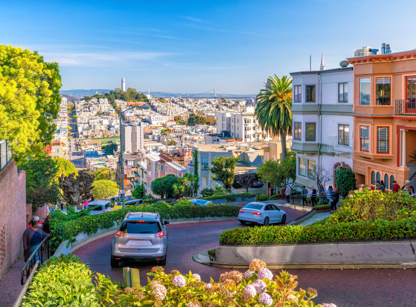 San Francisco, vue depuis Lombard Street