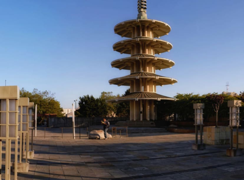 The Peace Pagoda on Peace Plaza in Japantown, San Francisco