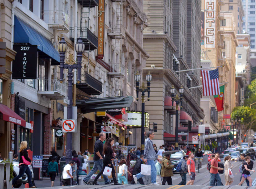 Des shoppers à San Francisco !