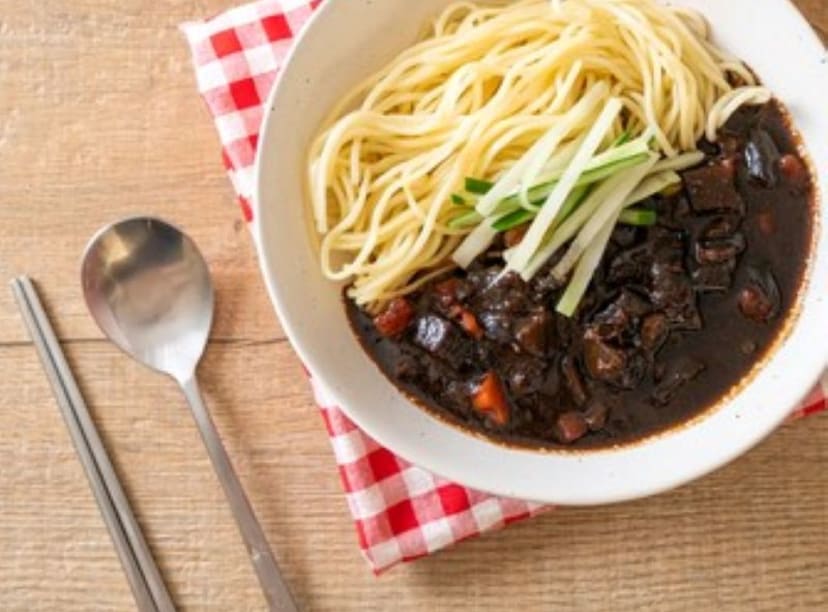 Korean black bean noodles