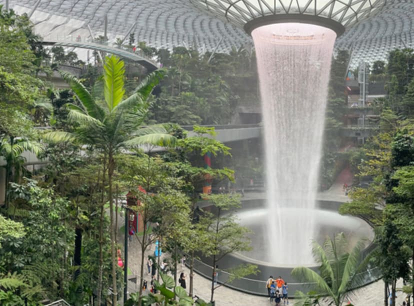 The Rain Vortex at Jewel Changi Airport