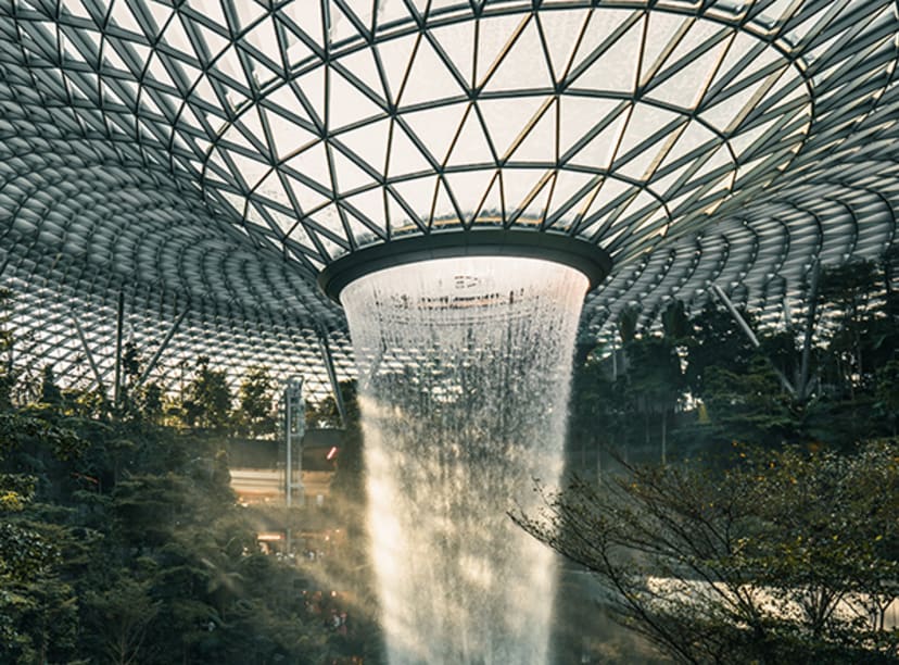 Singapore waterfall