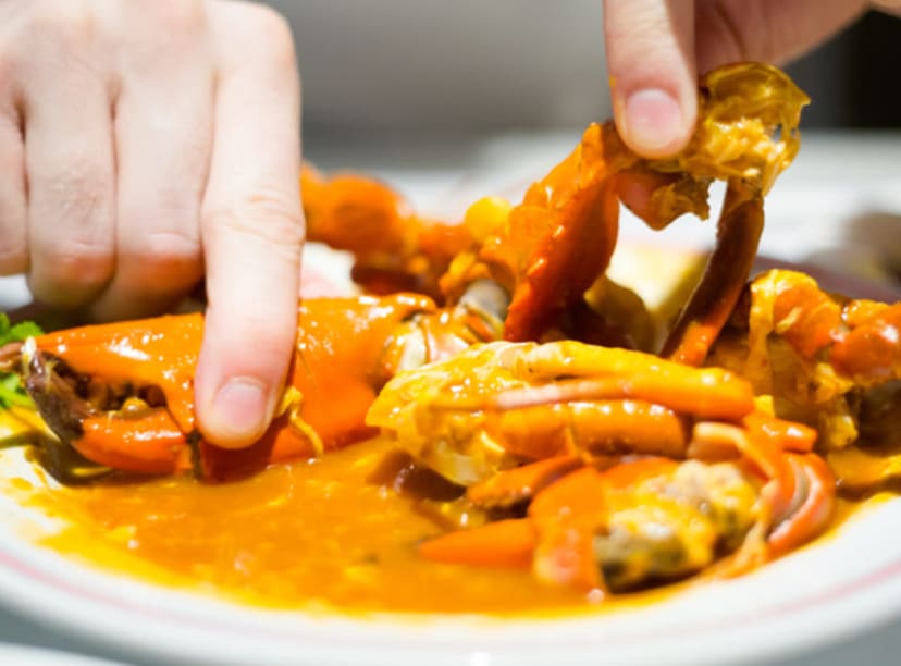 The Singaporean national dish of chili crab.