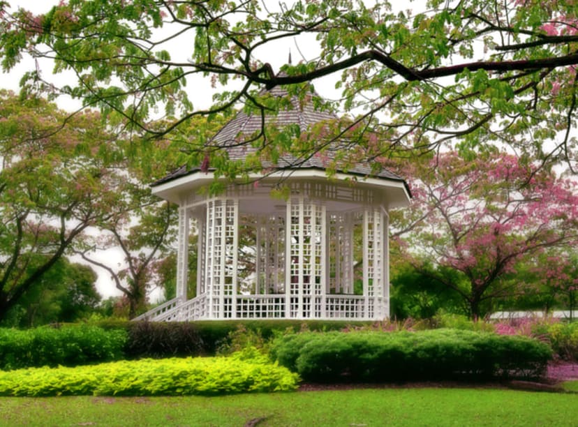 The bandstand in Singapore Botanic Gardens.