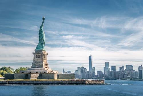 Ellis Island and Statue of Liberty