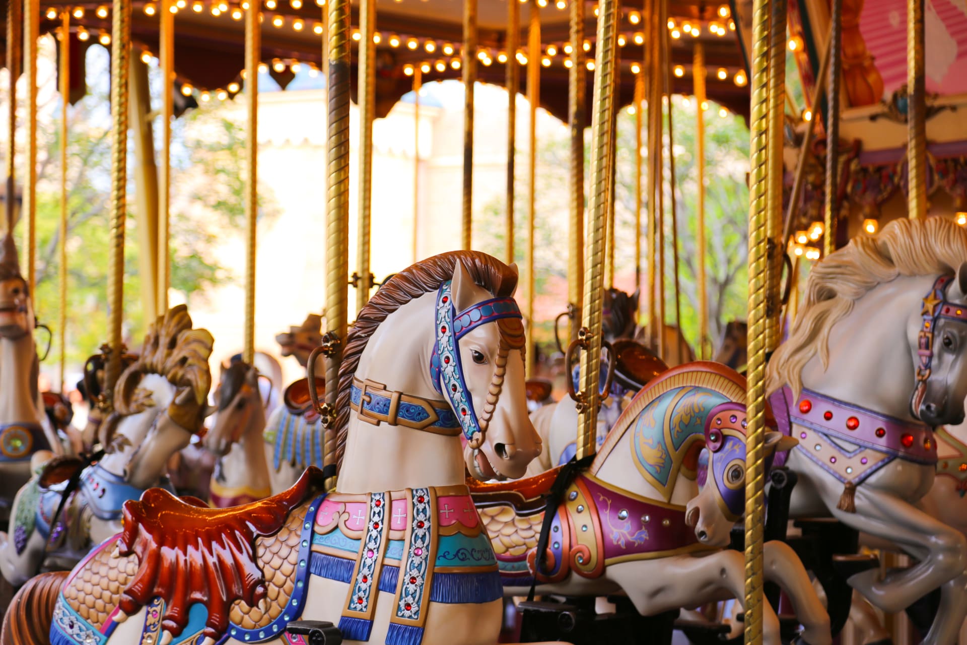 carrossel no central park em nova york