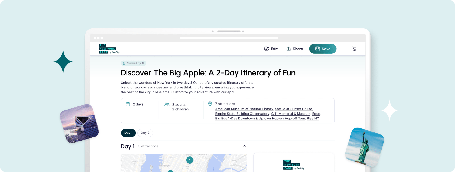 New York trip planner