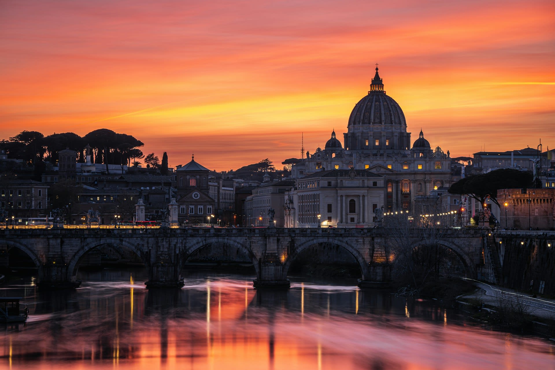 Sonnenuntergang in Rom