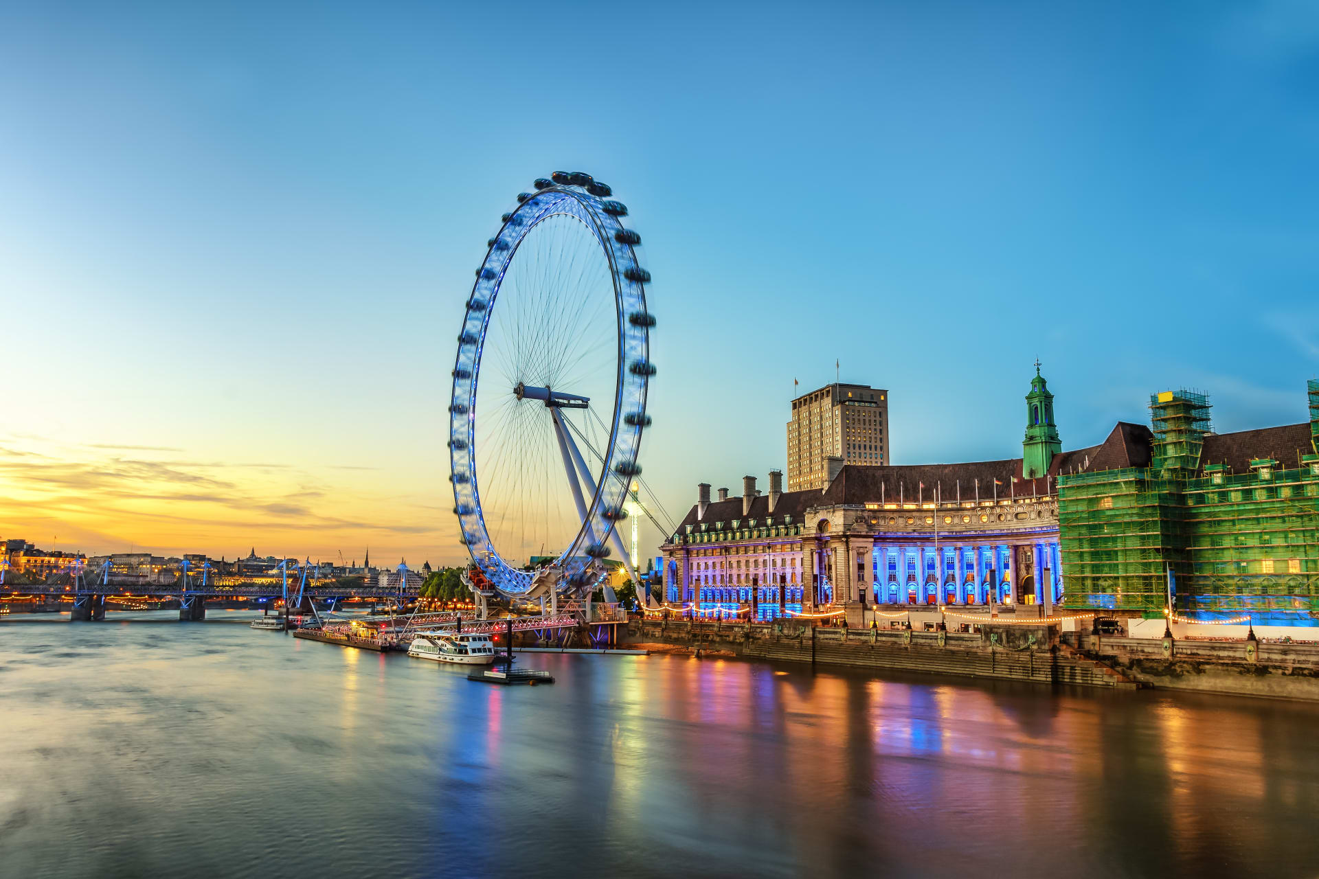 London eye em Londres