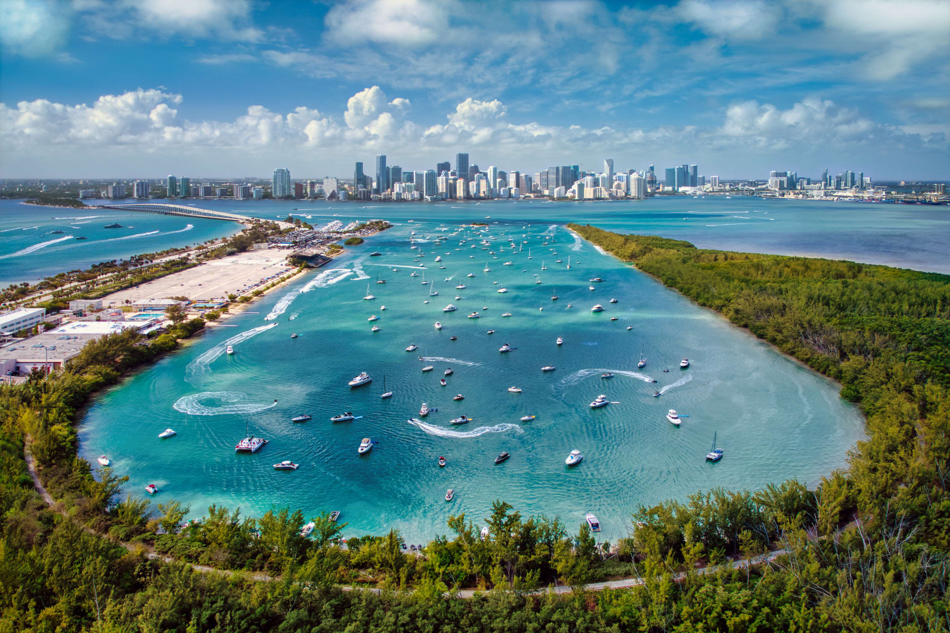 aerial-view-biscayne-bay-miami-skyline