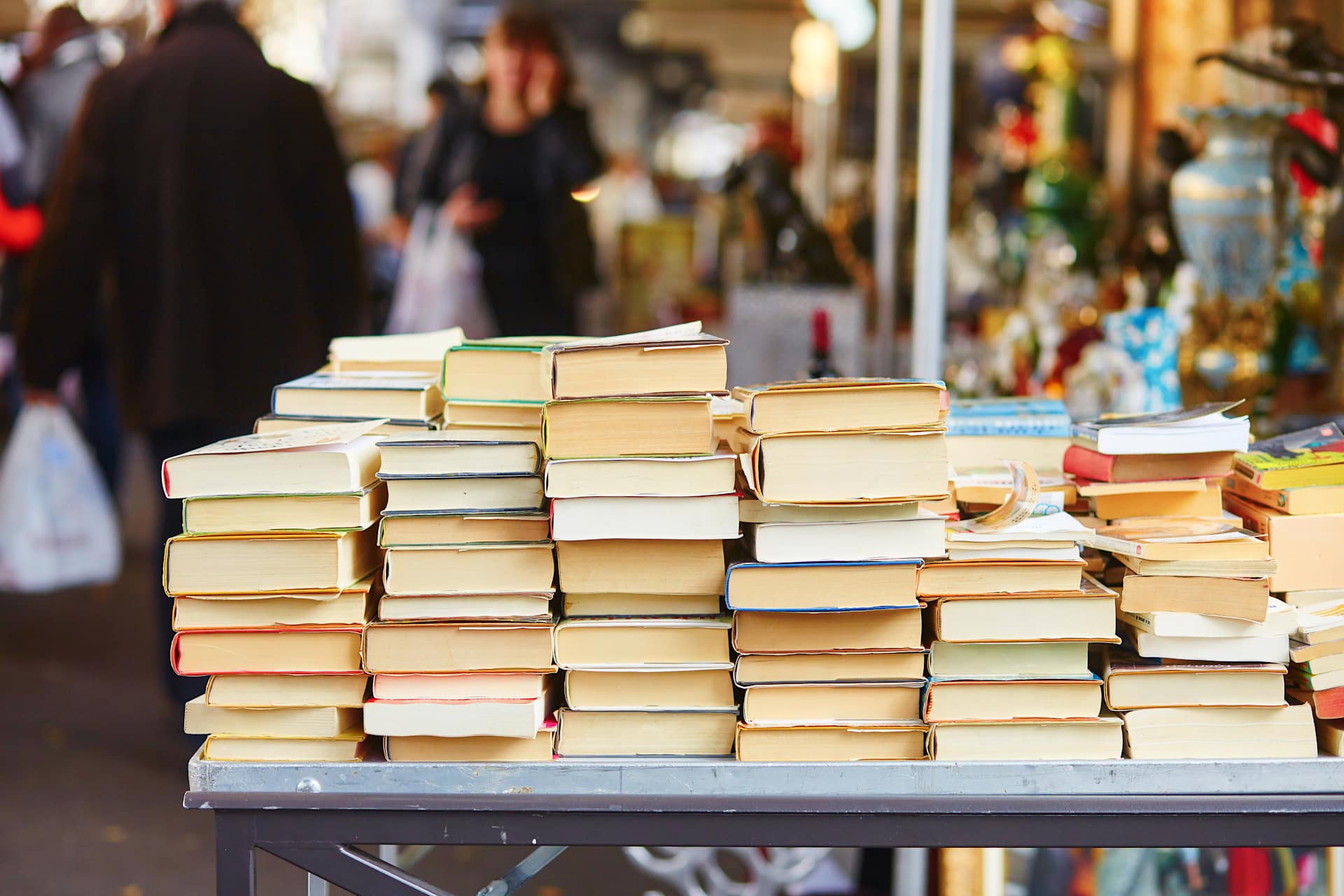 Stacked Books