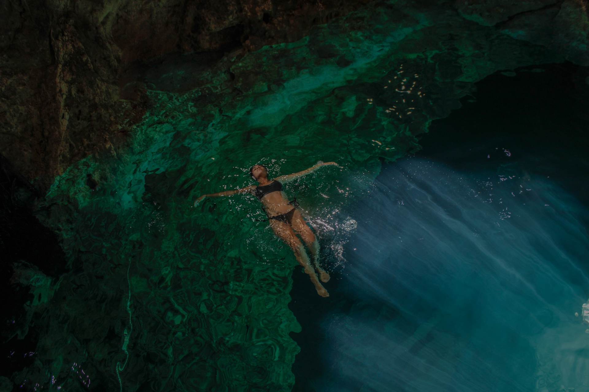 Woman in Cenote