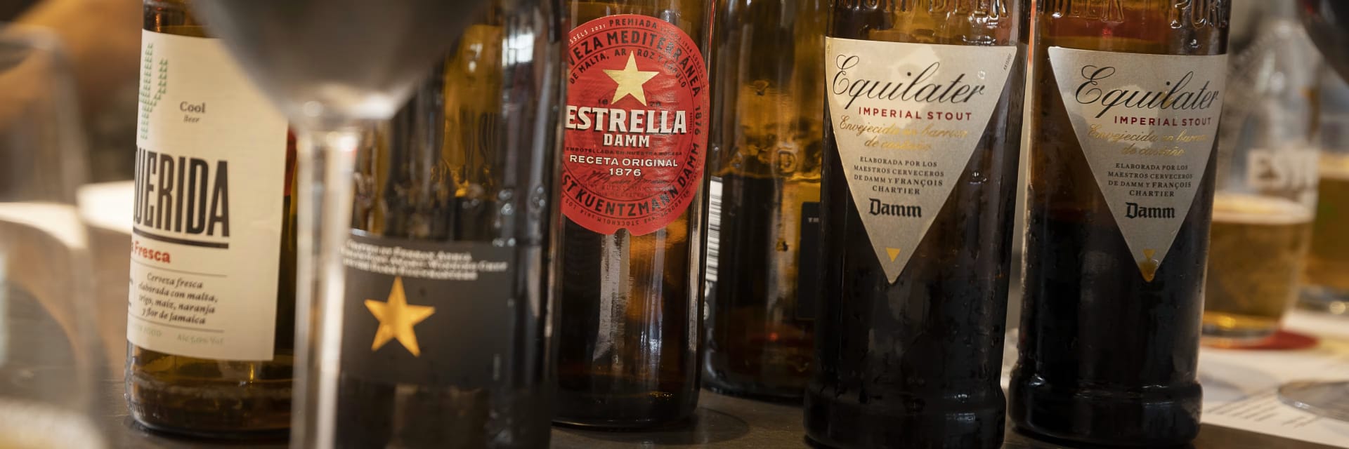 A range of Estrella Damm beers