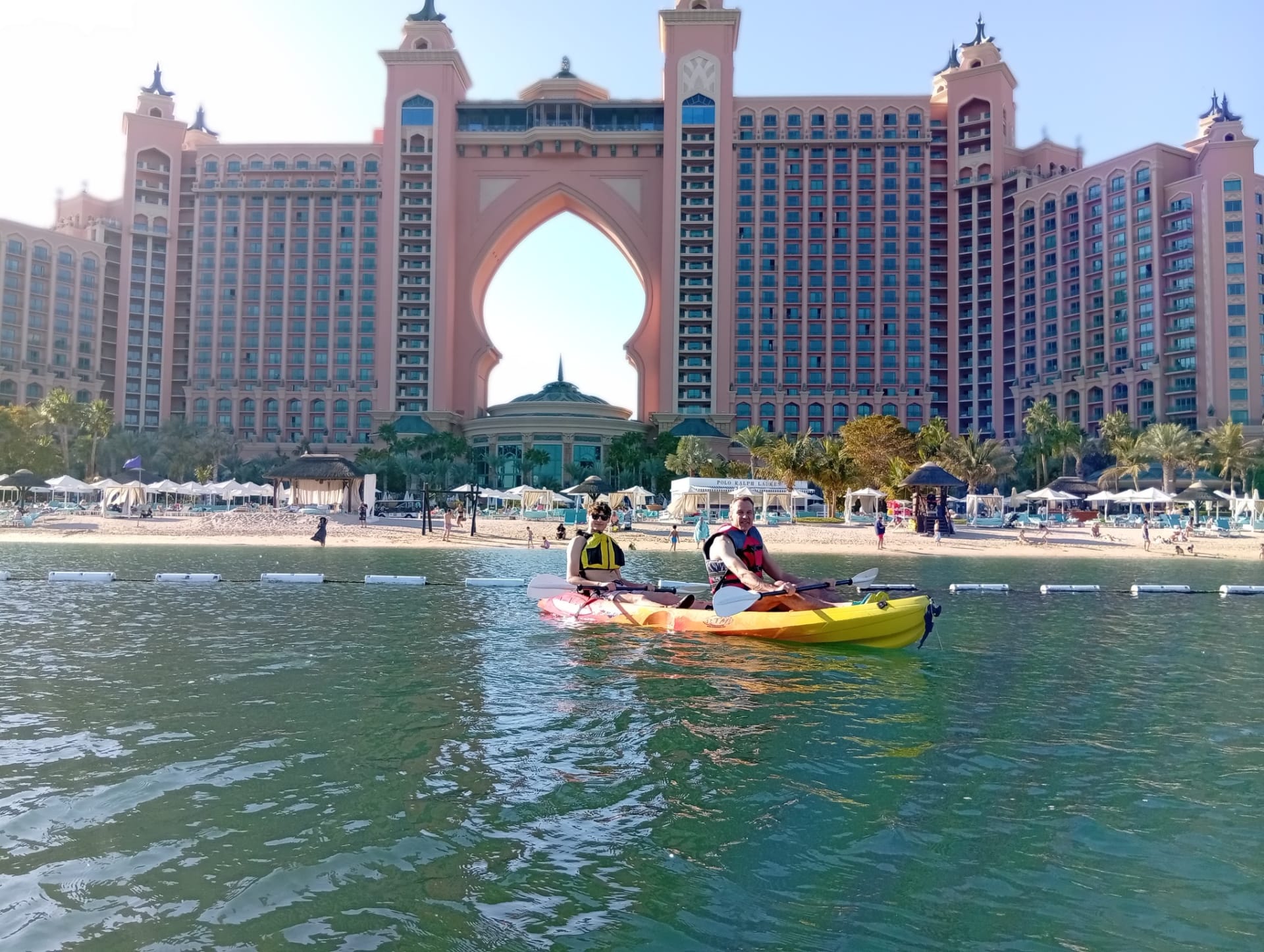 Kayakers at Palm Jumeirah
