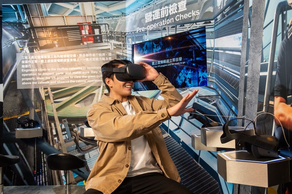 Virtual reality experience in the Ngong Ping discovery center