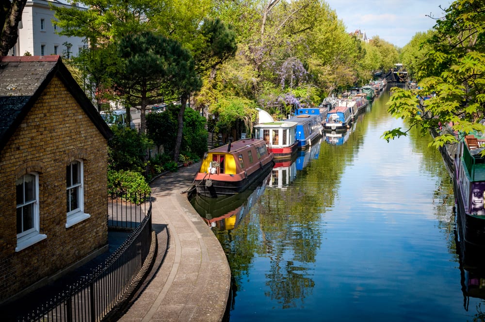 Péniches colorées à Little Venice