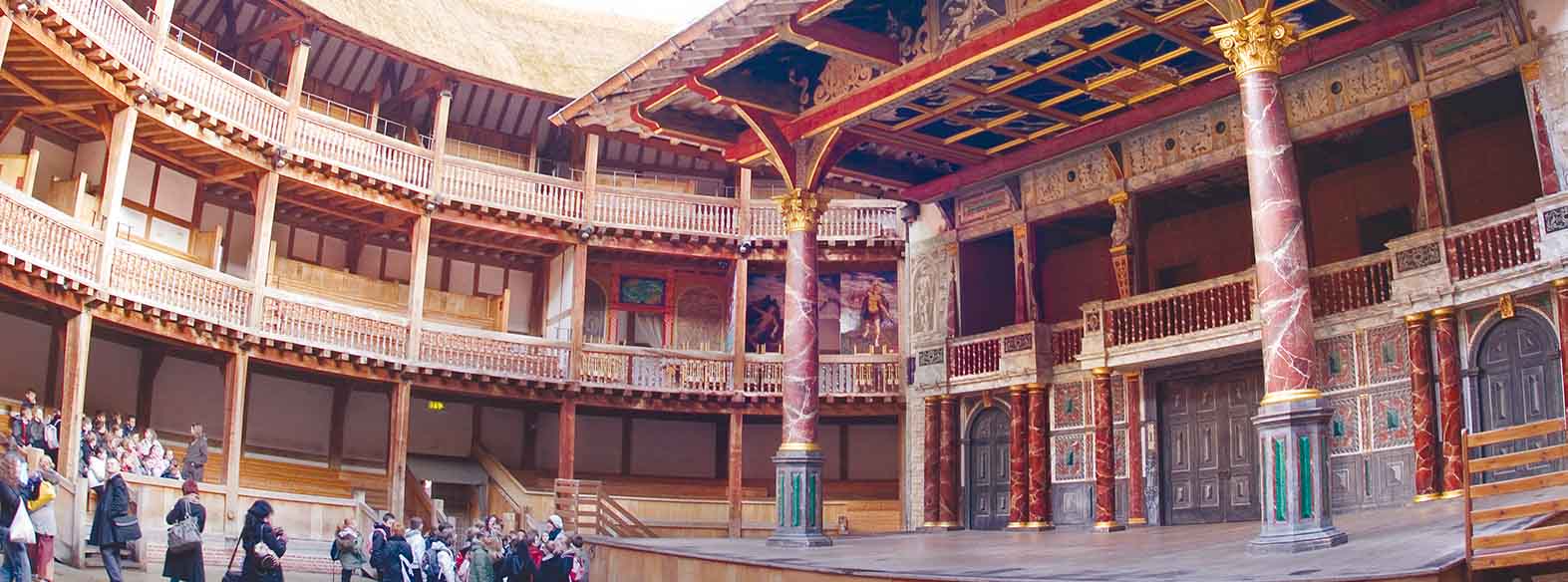 Shakespeare's Globe inside of theatre